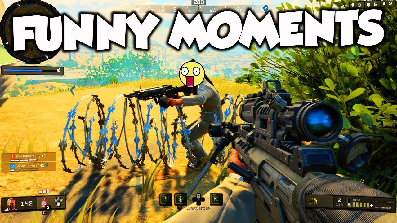 RAZOR WIRE TROLL & NO SCOPE VICTORY! (BLACK OPS 4 BLACKOUT FUNNY MOMENTS)