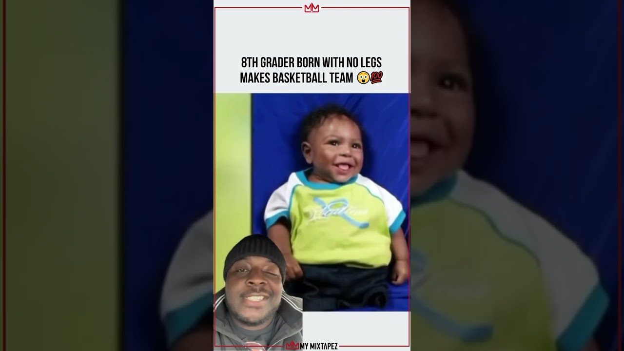 8th grader born with no legs makes basketball team 😲👏🏼