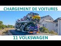 11 VOLKSWAGEN SUR LE PORTE-VOITURES - Chargement Transports Rabouin