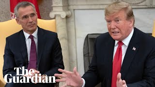 During a meeting with the secretary general of nato, us president
donald trump continued his retaliation against concluded mueller
investigation by calli...