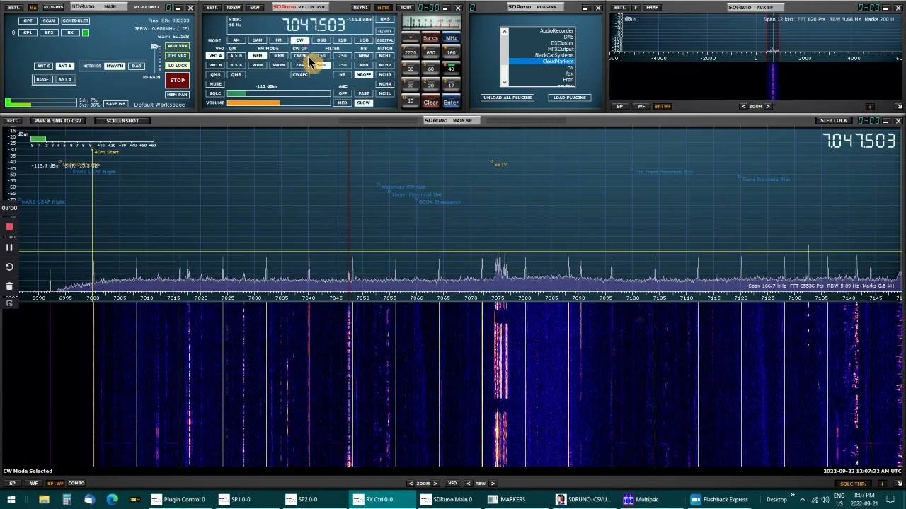 Decoding CW with SDRuno, and Multipsk Software - YouTube