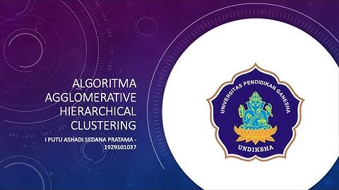 Algoritma Agglomerative Hierarchical Clustering