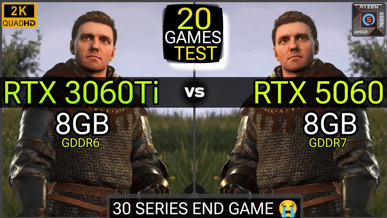 RTX 3060 Ti vs RTX 5060 - Test In 20 Games - Big Difference - YouTube