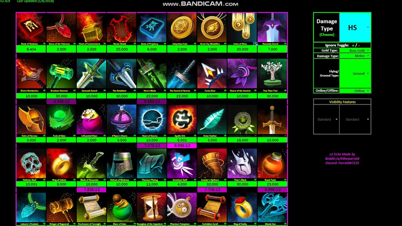 TT2 v2.5+ Artifact Optimizer Tutorial YouTube