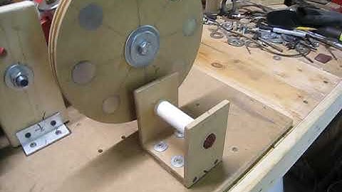 8 Magnet Rotor Lenz Delay Project with All North Polarity One Side