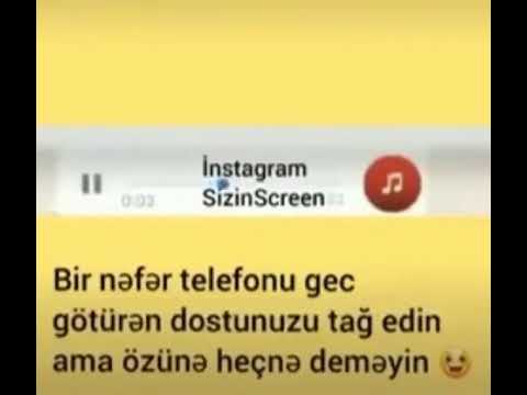 Sənə zəng edirəm telefonuma cavab ver dana