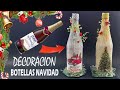 ⭕  Ideas DECORACION DE BOTELLAS Para NAVIDAD 2021-2022 🎄 FACIL Y ECONOMICO !! - Adornos Navidad