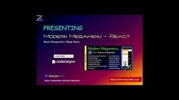 Modern Megamenu - React Responsive Mega Menu | React Mega Menu | ReactJS Header Navigation Menu