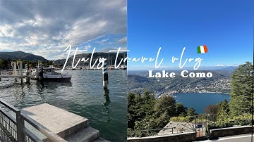 TRAVEL VLOG IN ITALY 🇮🇹 LAKE COMO AND BRUNATE