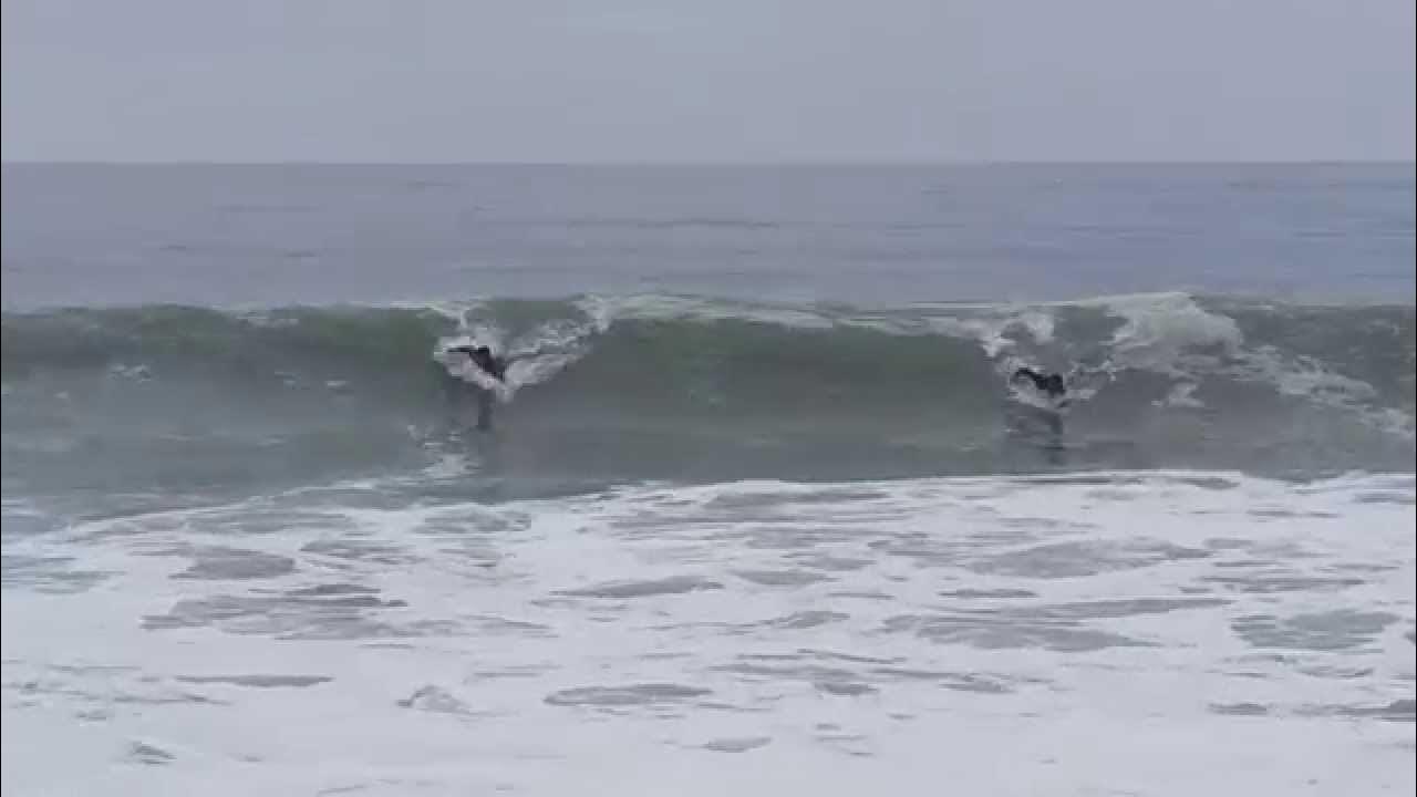 Waves of Newort Beach. 45 ft Bodysurfing north Orange County Taken on