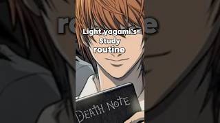 I TRIED STUDYING LIKE LIGHT FOR MY FINAL #anime #deathnote #lightyagami #manga #selfimprovement