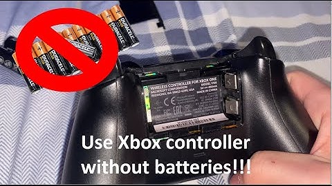 How to use Xbox One, Series X,S controller without batteries