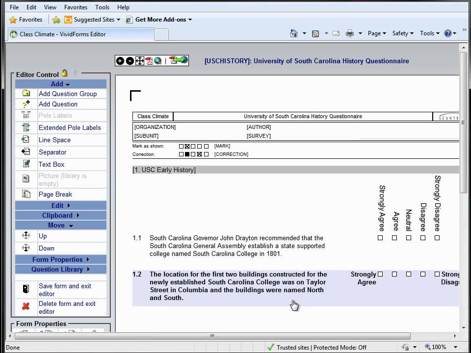 class climate survey creator creating a questionnaire v5 youtube