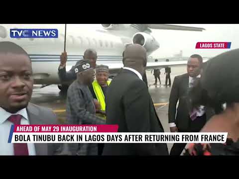 Bola Tinubu Back in Lagos Days After Returnung from France