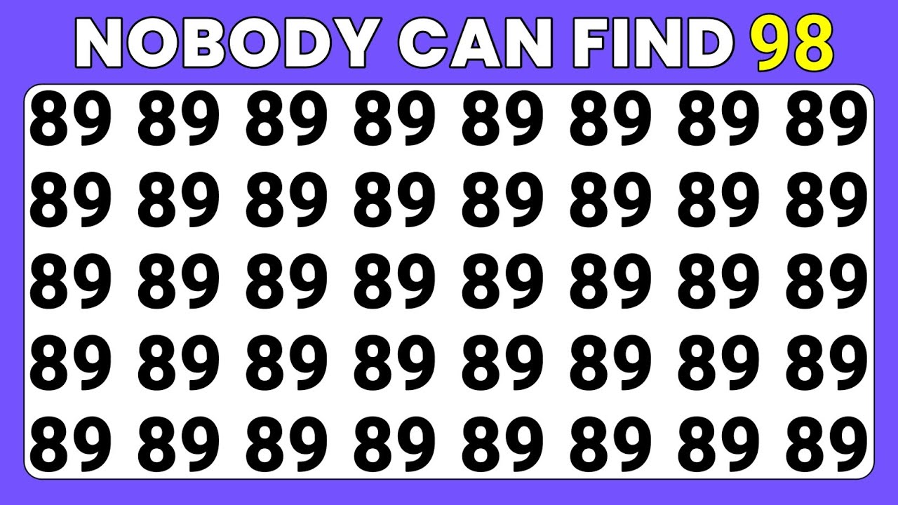 Spot The Odd One Out | Numbers and Letters | Emoji Edition | IQ ...