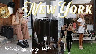 NEW YORK: week in my life in NYC vlog, us open prep, events & photoshoots! 🎾🤍🗽