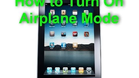 Apple iPad - How to Turn On Airplane Mode