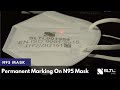 Permanent laser marking on covid mask n95  kn95 mask  sltl group