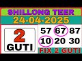 (Fix Guti) Shillong Teer Target ( 24/04/2025 ) @Common Number @hit Number@teermasterpr