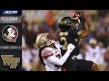 Florida State vs Wake Forest Full Game | 2019 ACC Football