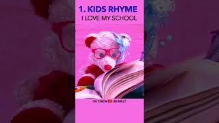 I Love My School Bumlet Rhymes | Kids Rhymes on School | Mimi Teddy #ytshorts #youtubeshorts