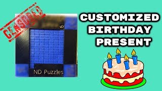 HUGE sliding puzzle! | customized birthday present