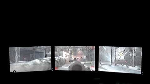 ATI 5870 Eyefinity with (3) 24" Monitors COD World At War