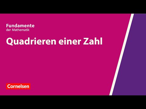 Video: Wie Man Eine Zahl Quadriert