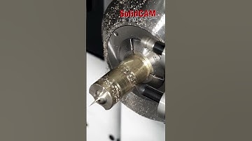 SolidCAM Engraving Toolpath on a Swiss Machine