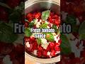 Farm to table 🍅 make a fresh tomato sauce!  #tomato #italy #pasta