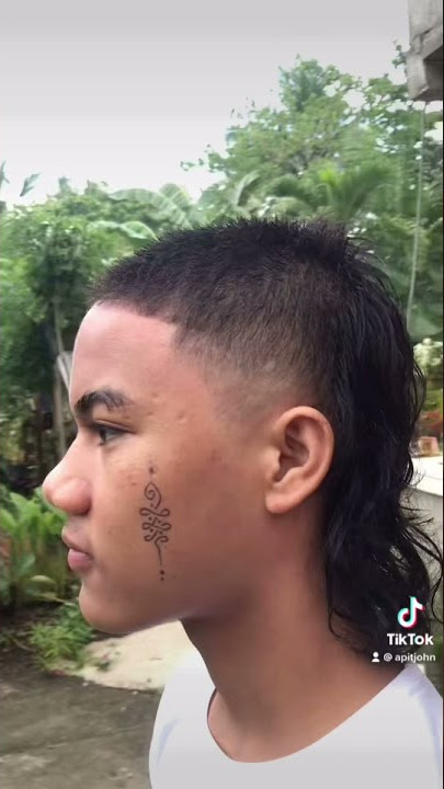 Buzz cut mullet