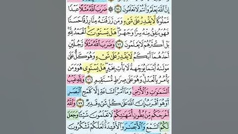 تيسير حفظ سورة النحل بالتكرار الوجه التاسع الآيات (73-79) مكرر 5 مرات بصوت الشيخ عبد الباسط