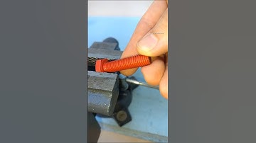 Easy and Useful DIY. How to Make Steel Cable Wall Fastening System with Bolt #diy #tips #skills