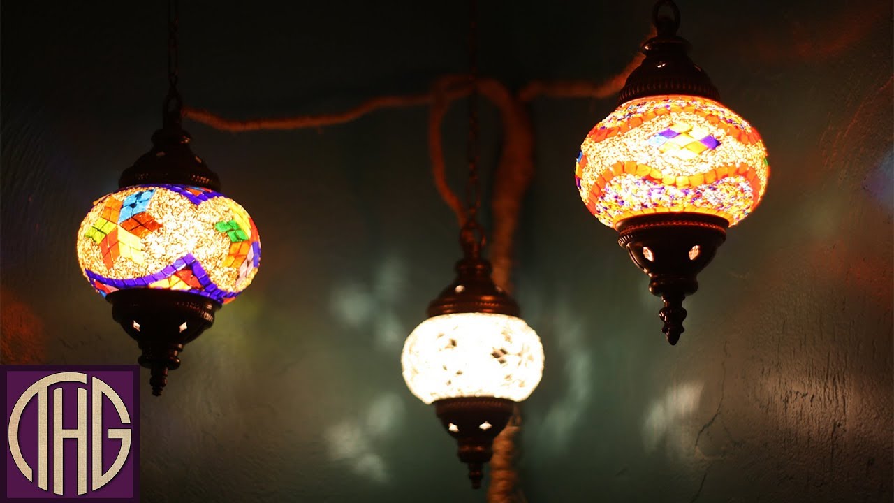 Beautiful Diy Rope Wrapped Turkish Light Fixture Youtube