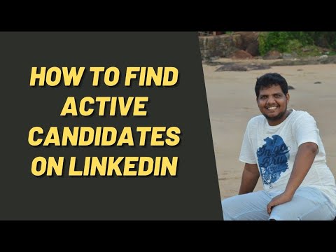 How to Find Active Job Seeker On Linkedin - without recruiter login - by sanjay samuel