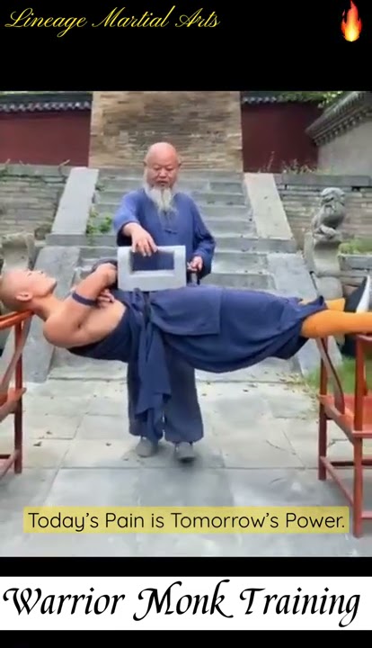 Shaolin ⛩ Warrior Monk Training #shorts #kungfu #martialarts