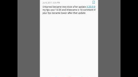 Unturned update 3.20.0.0 low fps