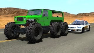 Extreme Police Chases Crashes&Fails #9 - BeamNG DRIVE screenshot 5
