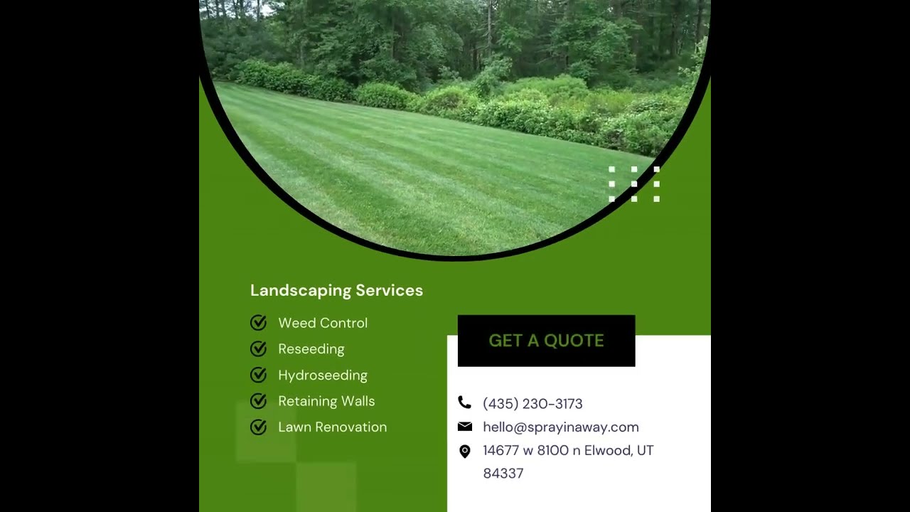 Sprayin Away: Transforming Utah Landscapes with Expert Lawn Renovation & Landscaping Services.