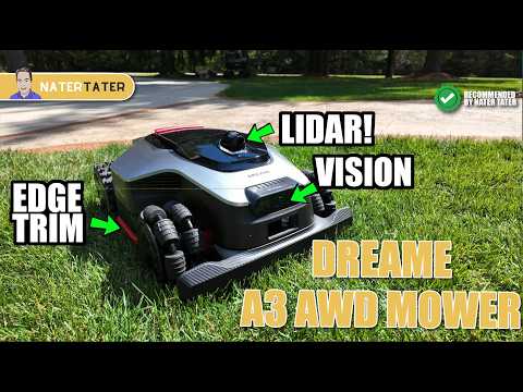 ✅ Dreame A3 AWD Robotic Lawn Mower Review - NO RTK, No Wires - Lidar & Vision - Auto Mapping AI