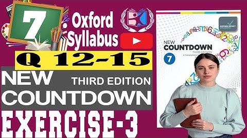 Class 7 Math | Exercise 3 Q 12-15| New Countdown 3rd Edition Explained l Shahzad Ali Shzi
