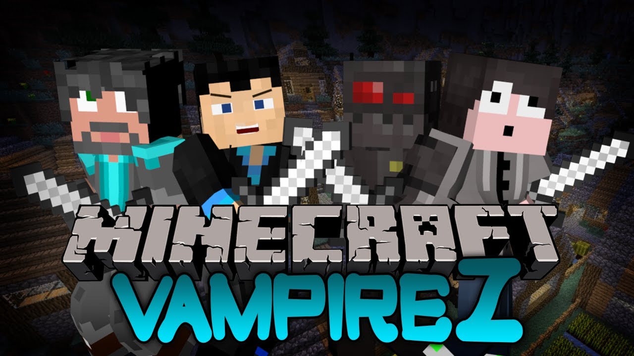 Minecraft: NEW VAMPIREZ Mini-Game! w/ Thinknoodles, Graser & StrauberryJam !