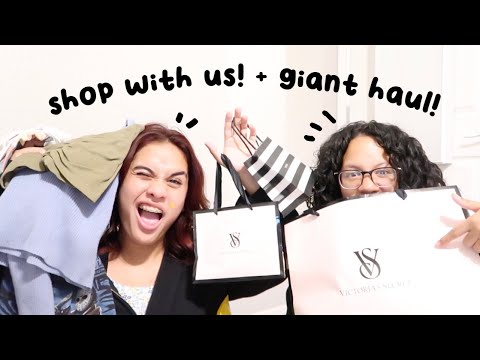 shop with me! + a giant haul w/ my sister