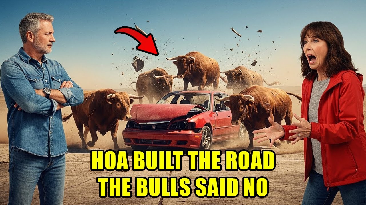 HOA Karen Built a Road Through My Pasture — Then Screamed as Bulls Charged Their Cars
