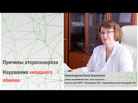 Причины атеросклероза. Нарушение липидного обмена |Александрова Е.Б., д.м.н., главный врач