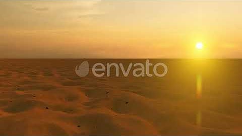 Sunset View in the Desert | Motion Graphics - Envato elements