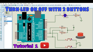 LED ON & OFF with 2 push button | Arduino Push button | Tutorial 1