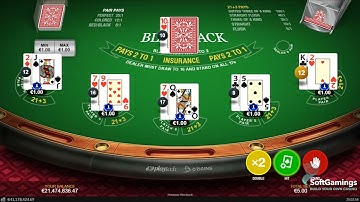 Playtech - Premium Blackjack - Gameplay Demo