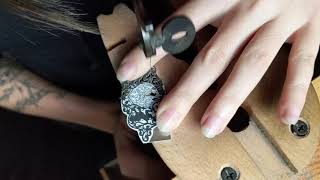 Making a custom silver monogram ring from start to finish by Skadi Jewellery Design