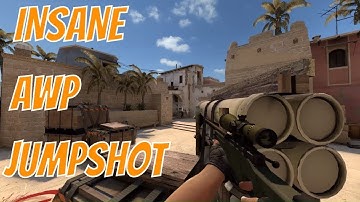CS:GO - Insane AWP Jump noscope HS on Mirage [HD]
